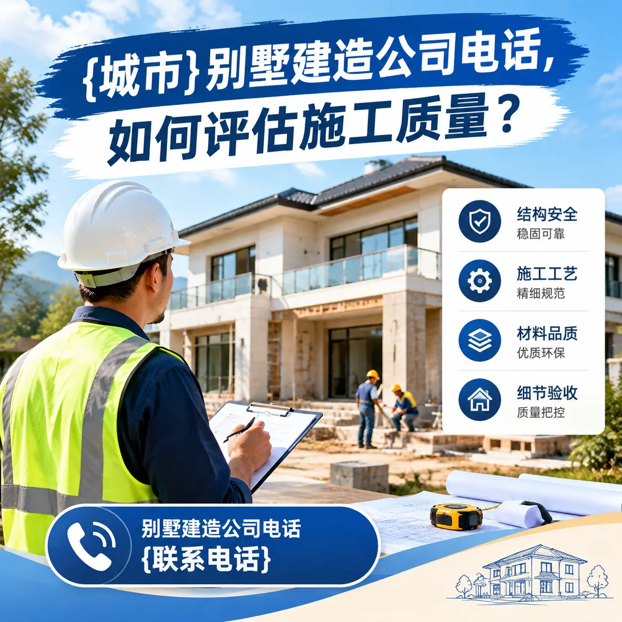 施秉别墅建造公司电话,如何评估施工质量?