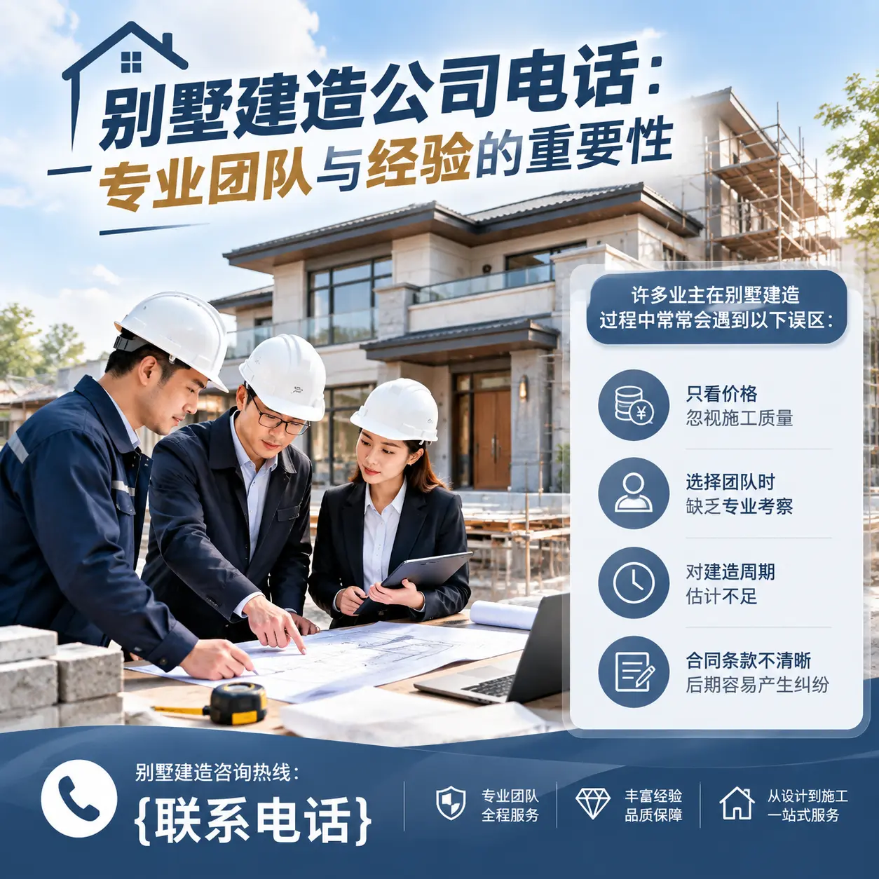 施秉别墅建造公司电话:专业团队与经验的重要性