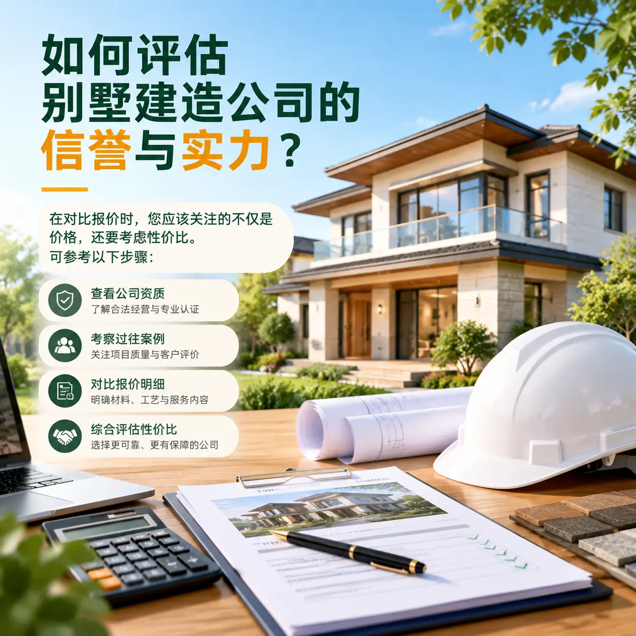 如何评估 施秉 别墅建造公司的信誉与实力？