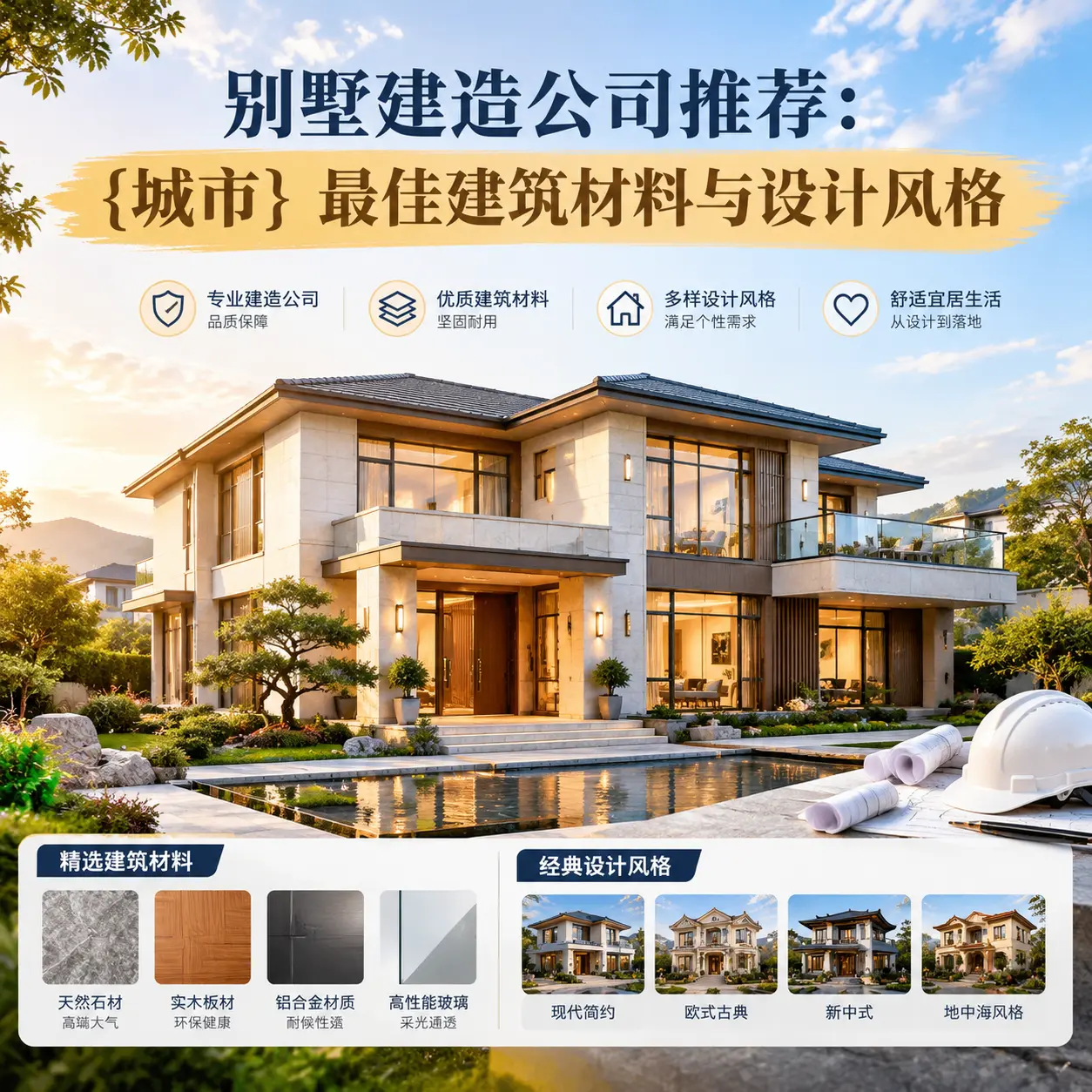 别墅建造公司推荐： 施秉 最佳建筑材料与设计风格