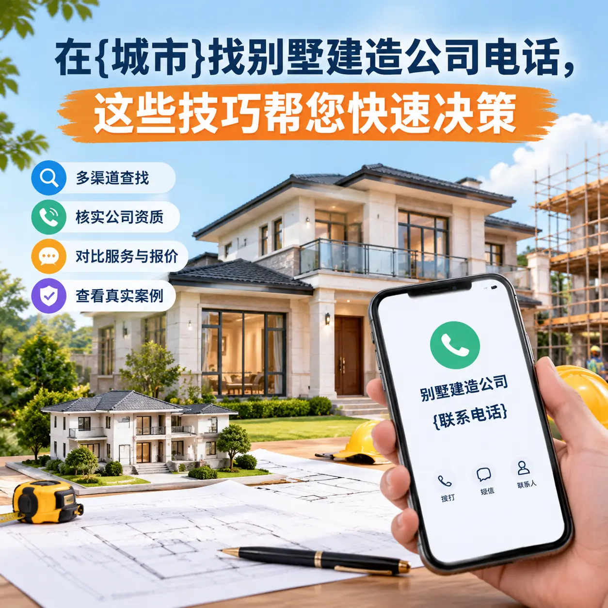 在施秉找别墅建造公司电话，这些技巧帮您快速决策