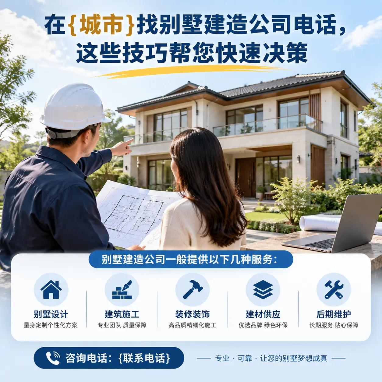 在施秉找别墅建造公司电话，这些技巧帮您快速决策