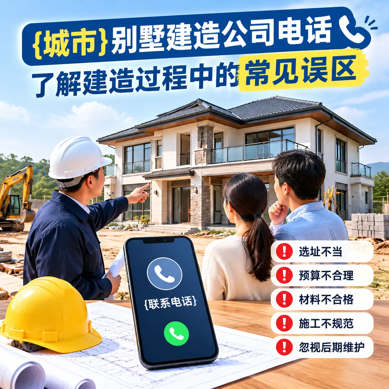 施秉别墅建造公司电话，了解建造过程中的常见误区