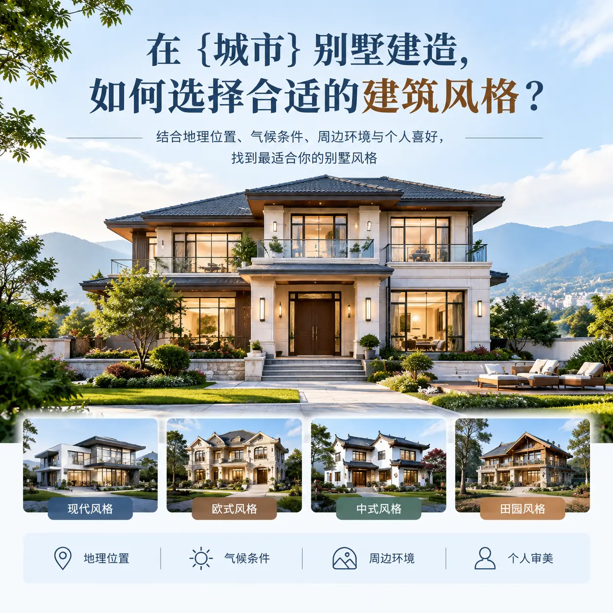在 施秉 别墅建造，如何选择合适的建筑风格？